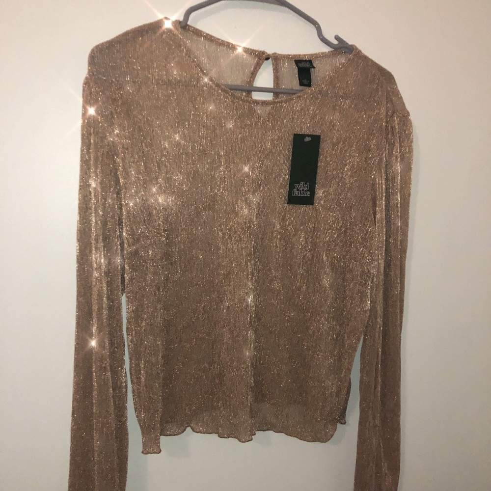 Gold sparkly top